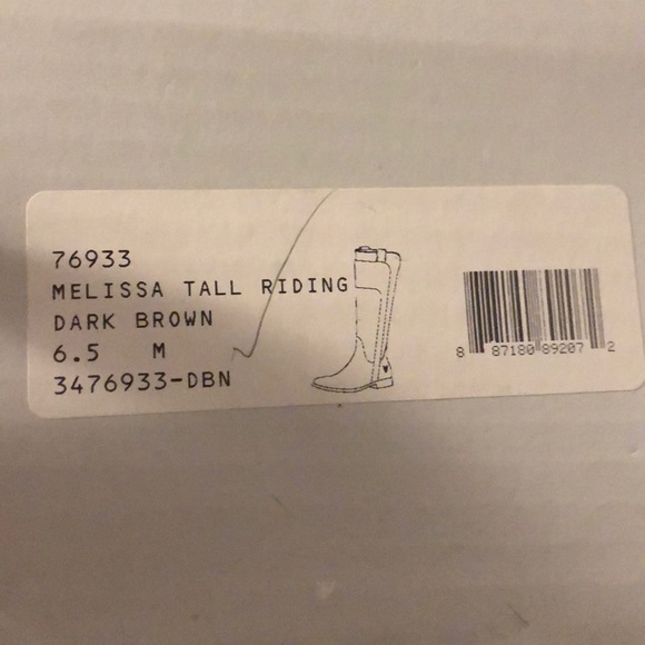 Frye Melissa Tall Riding Boot in Dark Brown - Picture 8 of 8